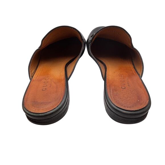 Gucci Women's Black Leather Princetown Loafer Slippers Horsebit 36 - Picture 5 of 7